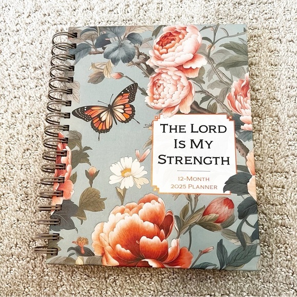 The Lord Is My Strength 2025 Planner: 12-Month Weekly Planner Calendar Religious - Picture 1 of 9